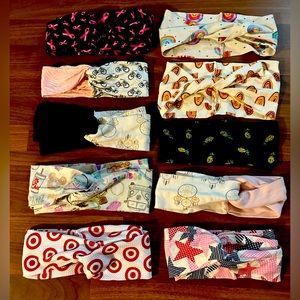 10 women headbands with different designs